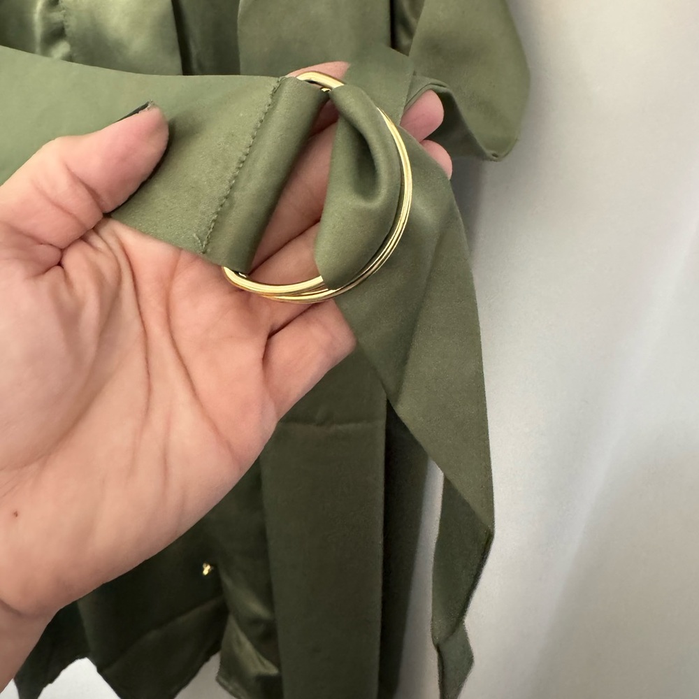 French Connection Sage Green Midi Dress - Picture 3 of 8